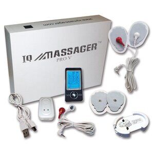 NEW IQ Massager Pro V TENS Machine Tens Unit With Slippers (All Items Brand New)